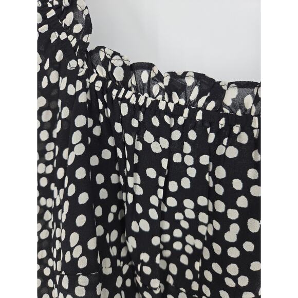 Reformation Bacio Top in Pearls Squared Neck Blouse Women's 4 - Picture 3 of 12